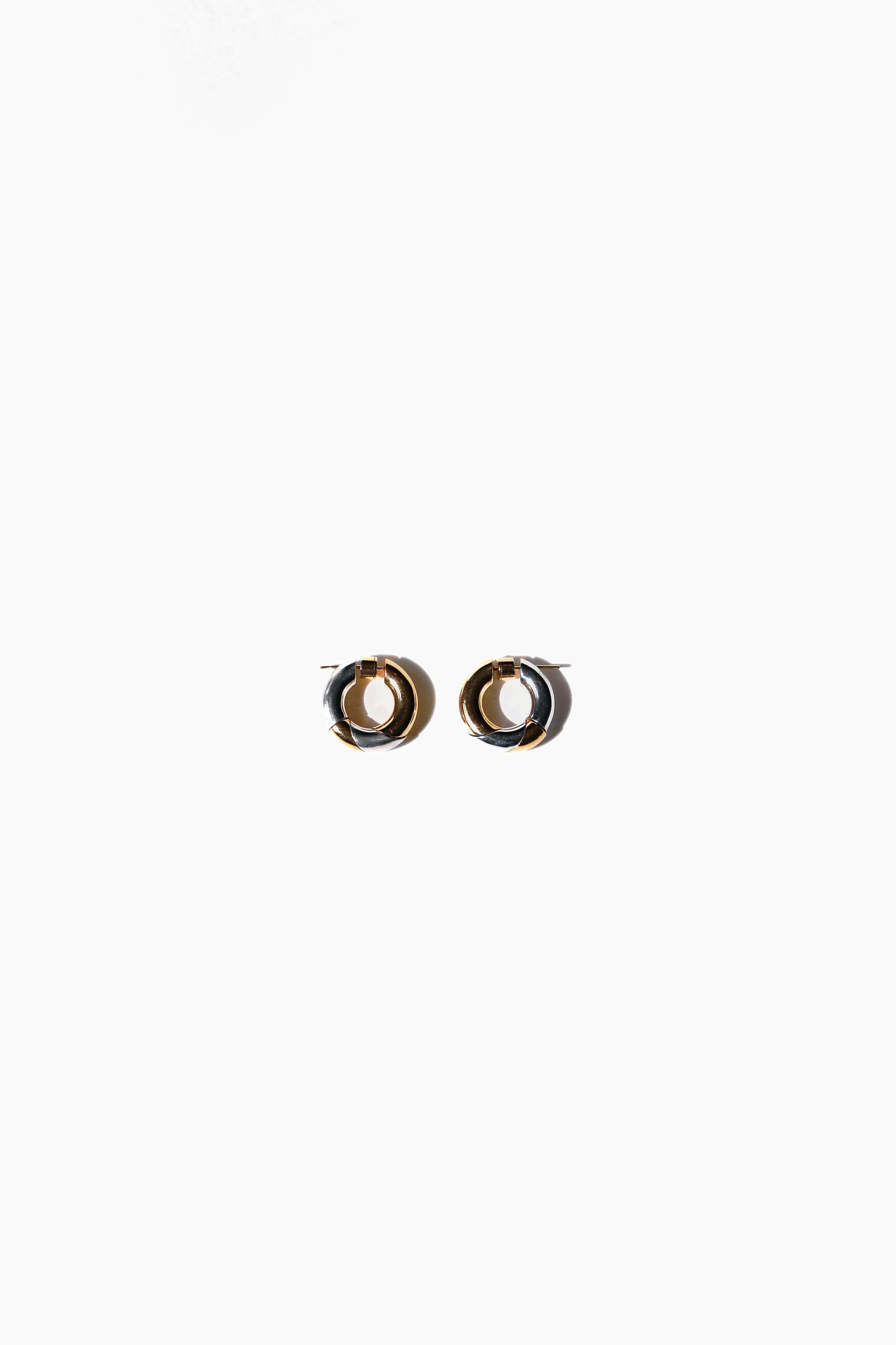 Puzzle Lock Hoop Earring Three-way - Le Mandorle