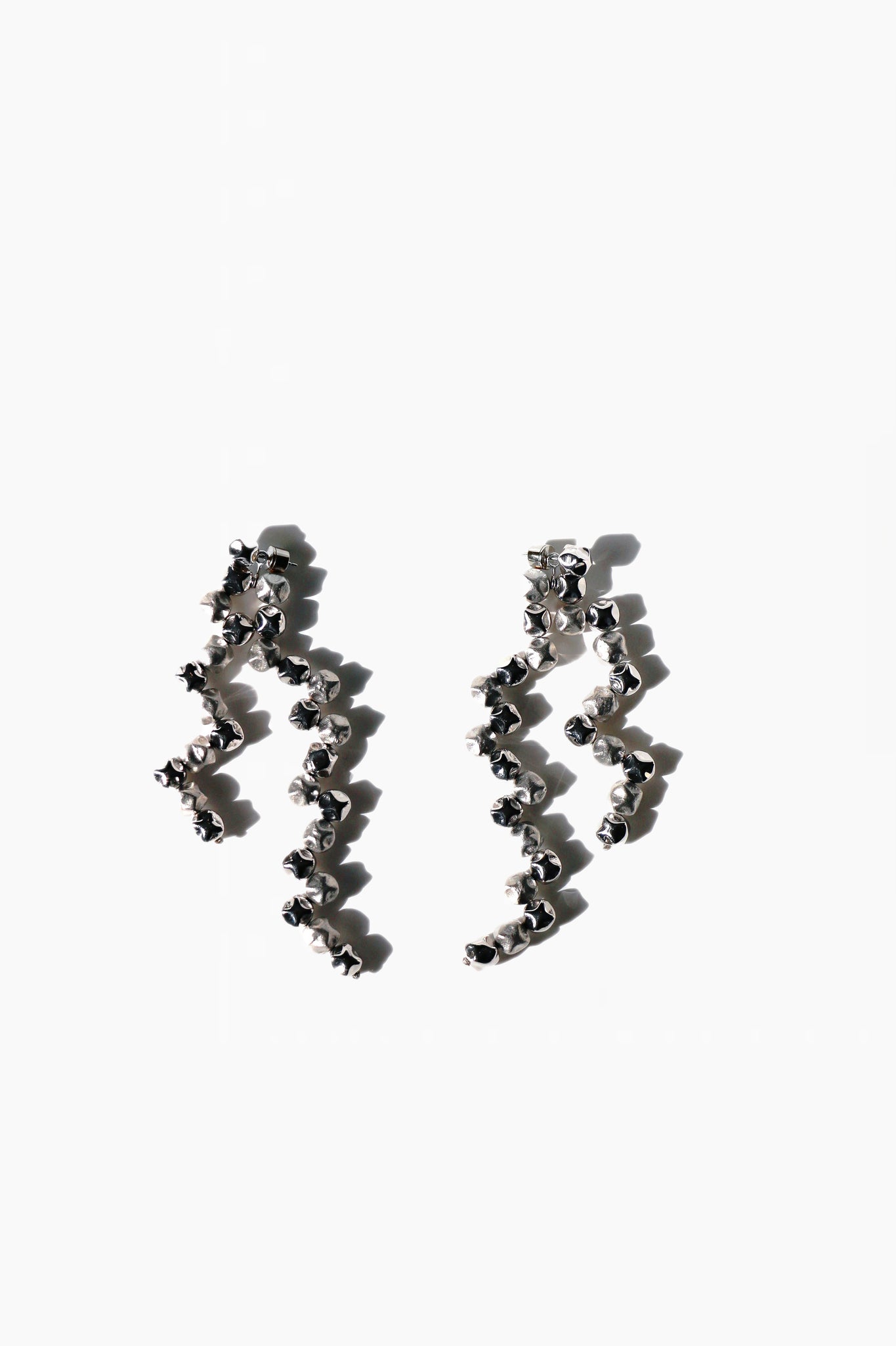 Box Waterfall Stackable Puzzle Earring Three-way
