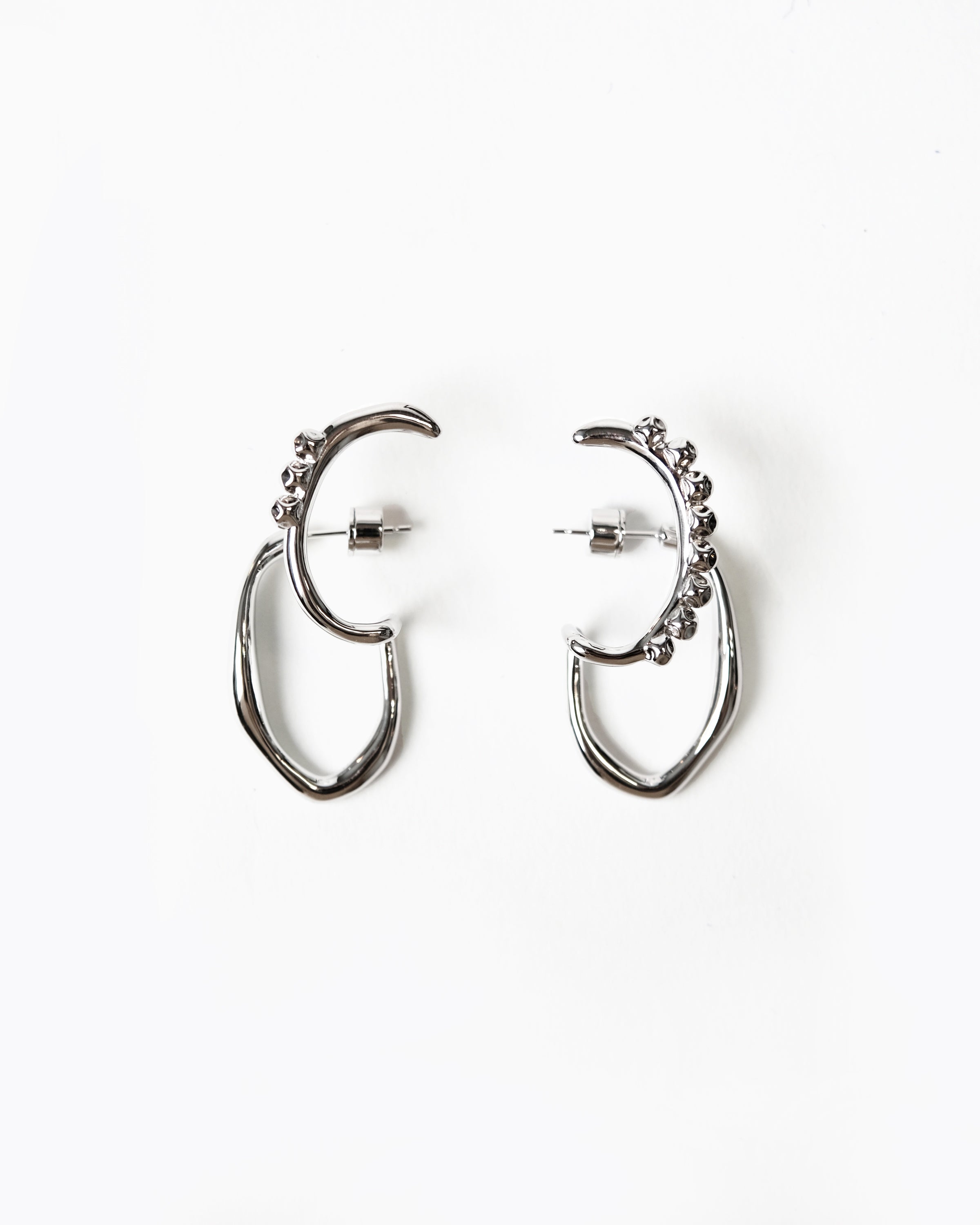 Box Sculptural Double Ear Cuff Earring