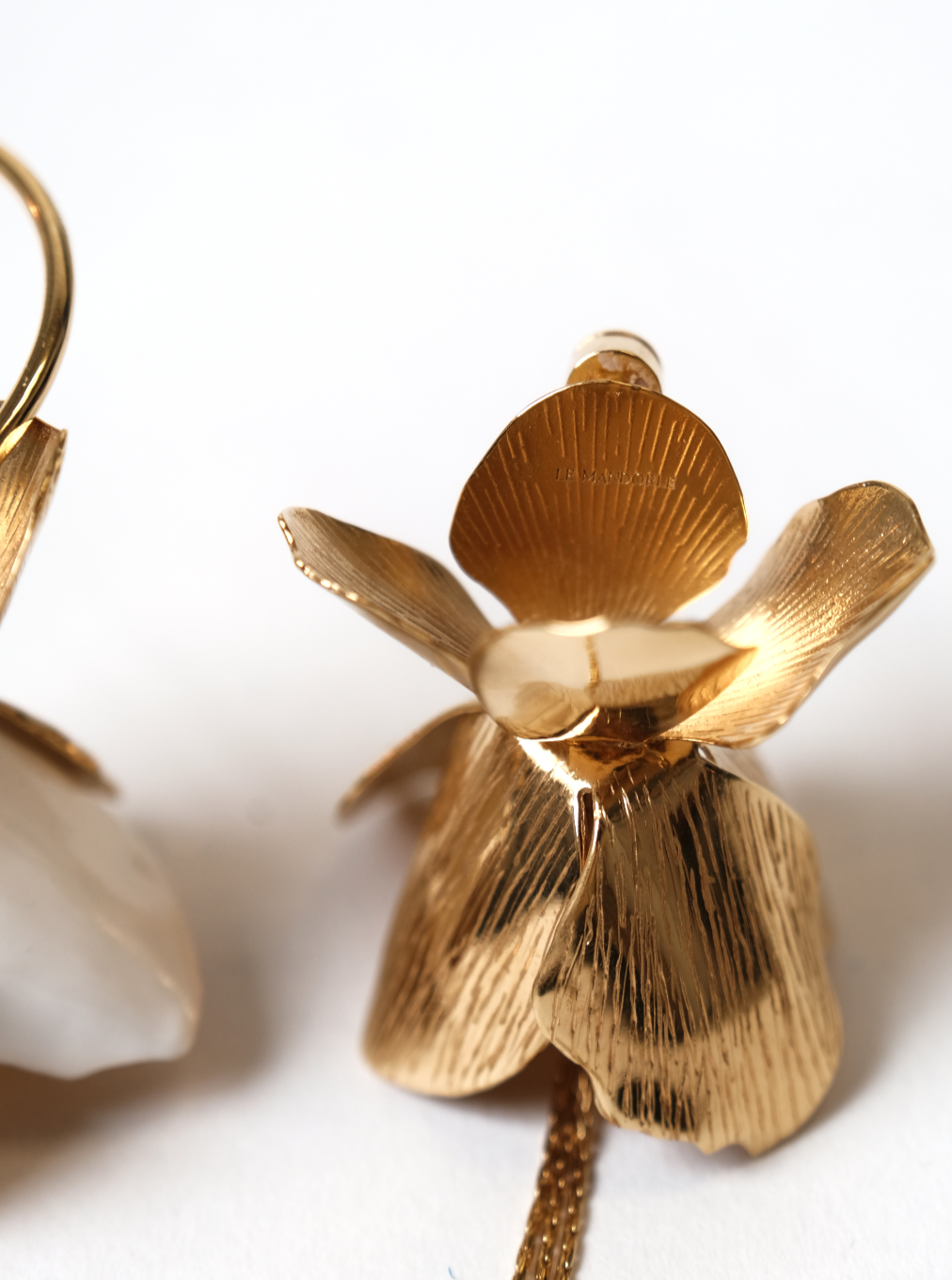 Asymmetric Floral Earring