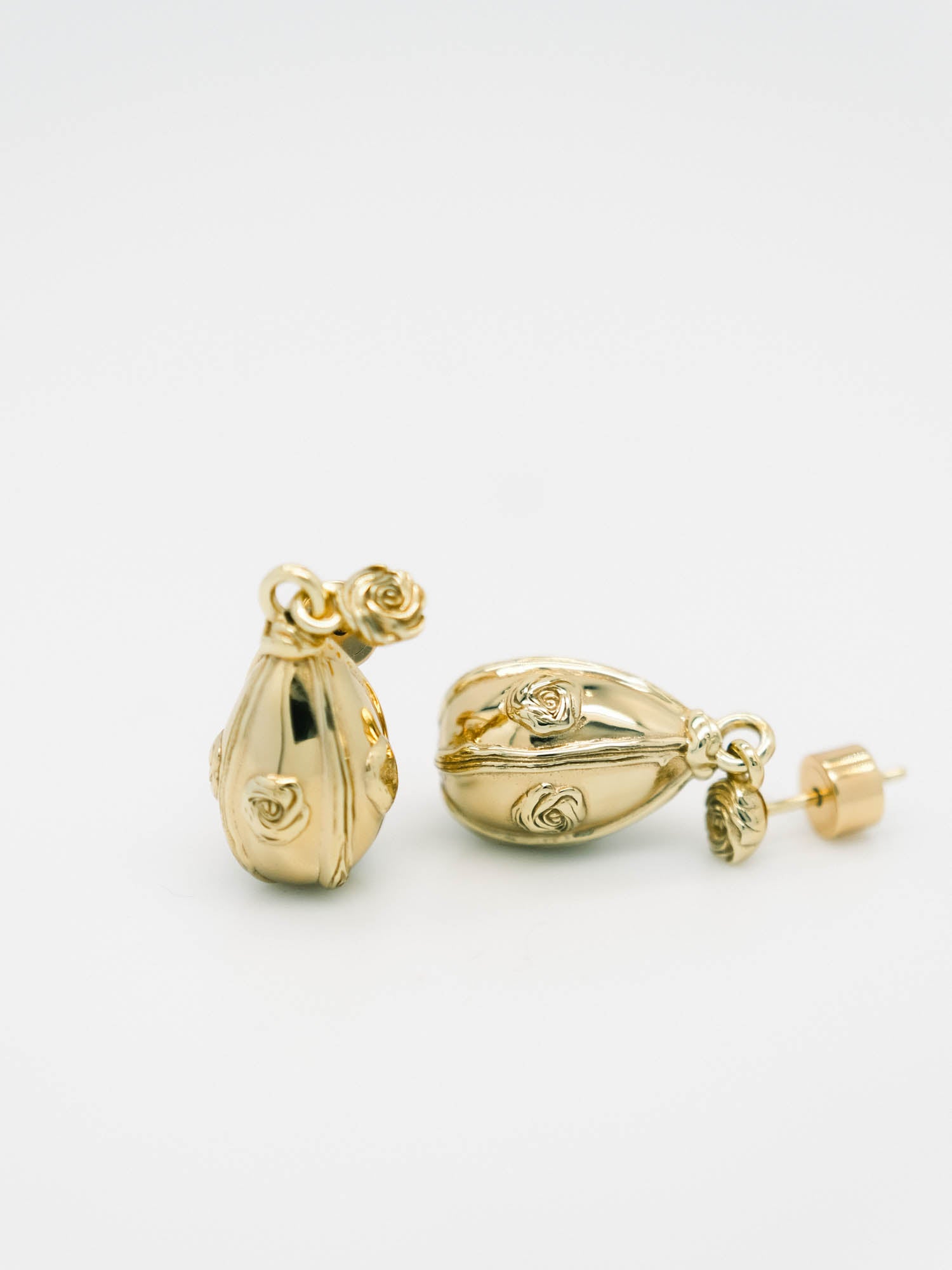 Cream Egg Earrings