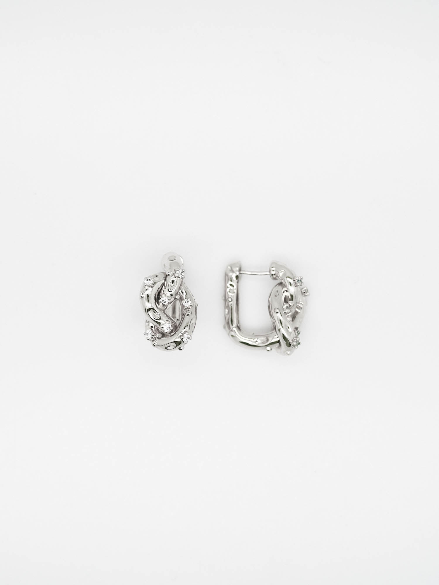Knotted Pretzel Earring