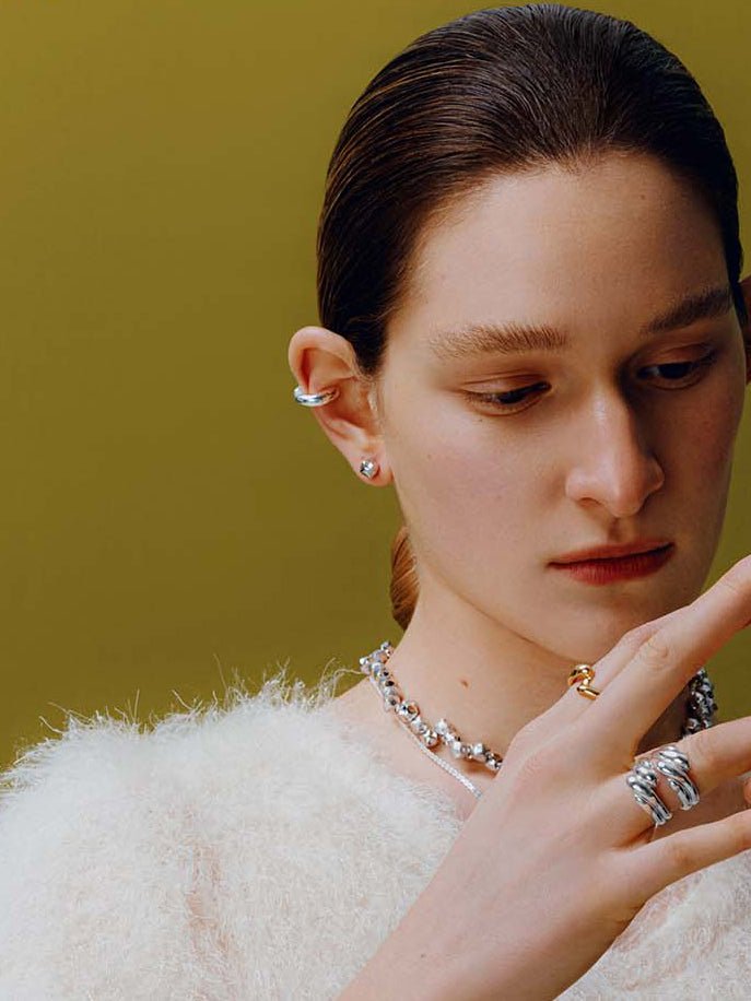 Box Stud Earring - LE MANDORLE