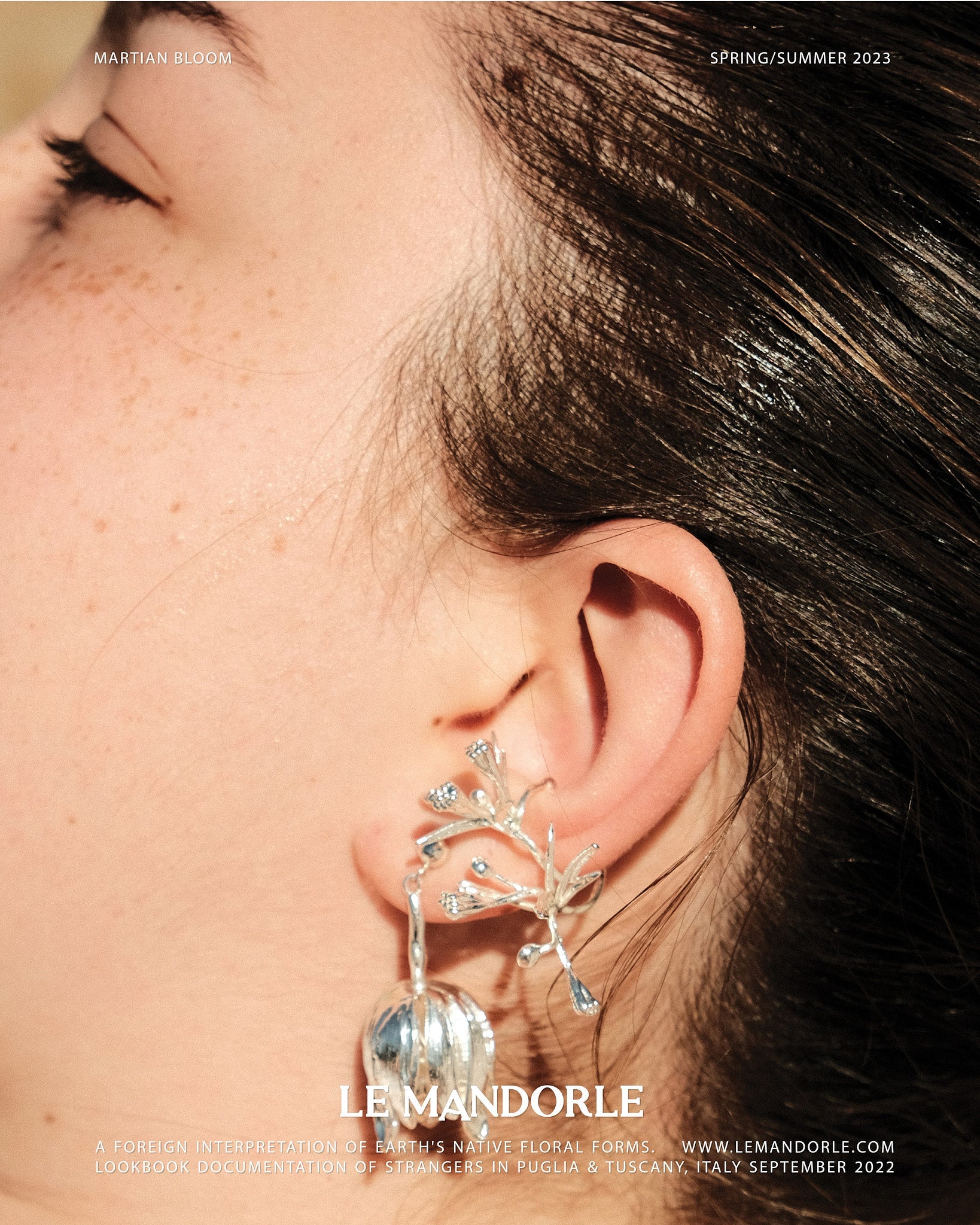 Floral Short Drop Earring