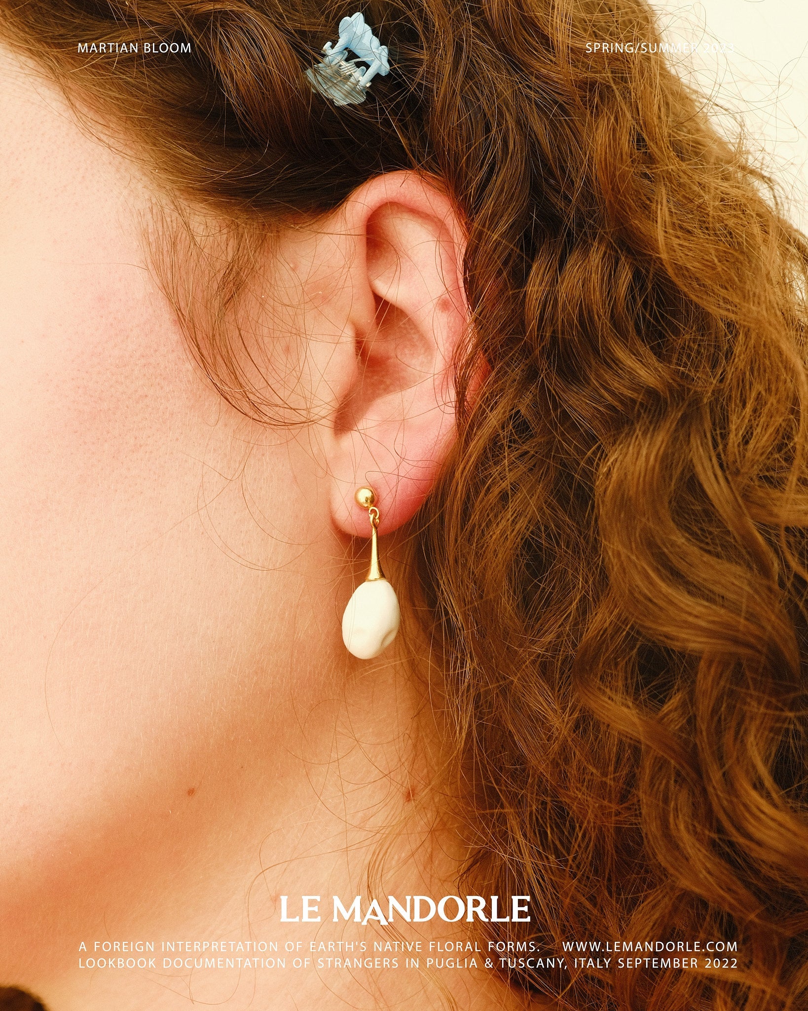 Ovule Ceramic Earring